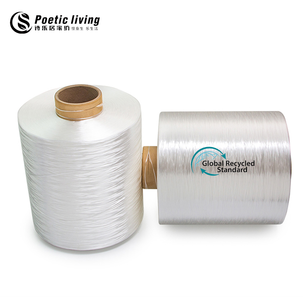 Recycled IDY dyed IDY yarn